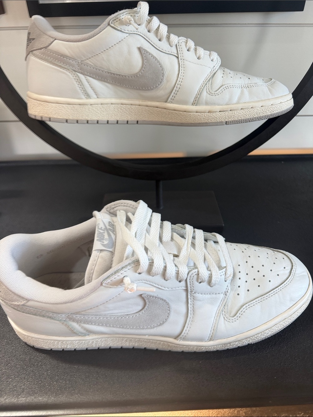 Nike Men’s Air Jordan 1 Low 85
White with Light Gray Low-Top Sneakers